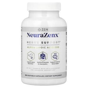 Zen Nutrients, NeuraZenx, поддержка нервов, 120 растительных капсул