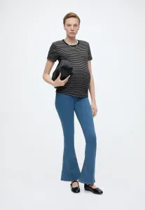 Футболки olmbea с принтом на воротнике, комплект из 2 штук. Only Maternity, Cloud Dancer/Black