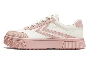 Feiyue Низкие, амортизирующие, износостойкие женские кроссовки для скейтбординга бежево-розового цвета