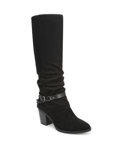 Женские высокие сапоги Carey на каблуке с застежкой-молнией Blowfish Malibu, Black Microsuede