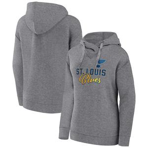 Толстовка с капюшоном St Louis Blues heather gray Unbranded