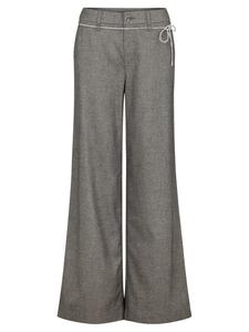 Повседневные брюки с поясом-завязкой в сером меланжевом цвете CARTOON