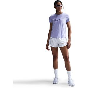 T-Shirt w nk one swsh hbr df ss top Nike, сиреневый