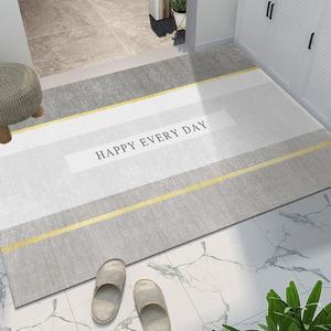 Budis Ковер 90х120 см из ПВХ кожи, влагонепроницаемый, нескользящий, для прихожей или ванной, стиль Simple Style 014 [Leather]