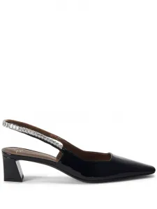 Туфли Brendha Crystal с ремешком на пятке Giuseppe Zanotti, черный