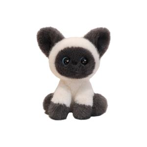 Кот для стола учебный компаньон маленькие фигурки плюшевые куклы высота 24см Tak Bebe, серый