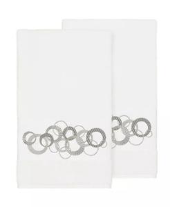 Набор полотенец Linum Home Аннабель с вышитым узором 2 шт, белый