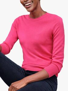 Джемпер из кашемирового трикотажа Pure Collection, цвет Summer Fuchsia