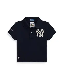 Детская короткая футболка Yankees для девочек 2T-6X Polo Ralph Lauren, синий