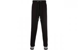 Моноклер Брюки спортивные с нашивкой-логотипом, черные