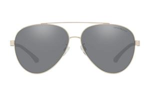 Солнцезащитные очки авиаторы металлические унисекс EMPORIO ARMANI, золотистые