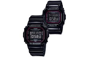 Кварцевые часы с ремешком из смолы Унисекс Черный циферблат CASIO