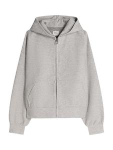 Толстовка с капюшоном на молнии Bershka, серый