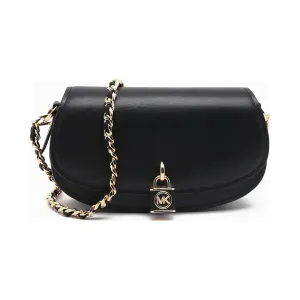 Кожаная сумка-мессенджер Michael Kors, черный