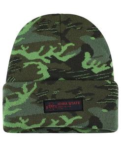 Мужская вязаная шапка Camo Iowa State Cyclones Veterans Day с манжетами Nike