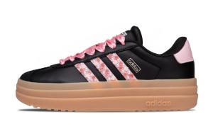 Adidas Женские износостойкие низкие скейтбордные кроссовки VL Court Bold, черный с розовым