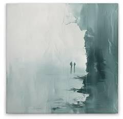 Картина на холсте A.S. Création Strandpaar 2 цвет blaugrauweiss