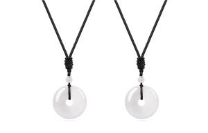 Агатовое и халцедоновое ожерелье унисекс OGDAID