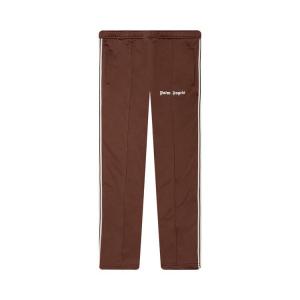 Брюки Palm Angels Thin Waist Slim Track Pants, Brown/Off White