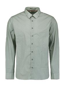 Рубашка на пуговицах классического кроя No Excess, аква