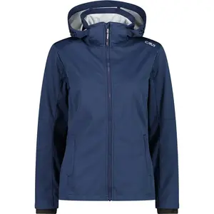 Женская куртка Softshell с капюшоном и застежкой-молнией Cmp, цвет blue-ghiaccio