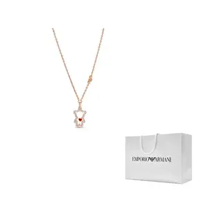 EMPORIO ARMANI Подвеска из латуни с покрытием из розового золота 14 карат