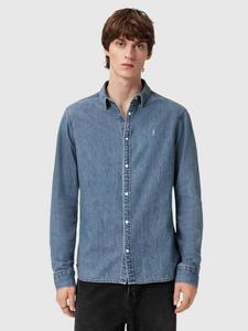 Футболка Gleason из органического хлопка Regular Fit AllSaints, Indigo Blue