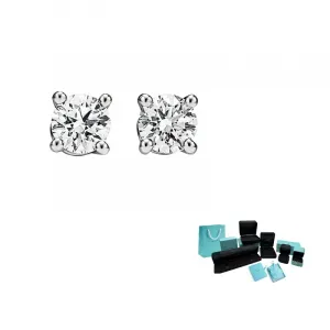 Платиновые серьги-гвоздики women's TIFFANY & CO.