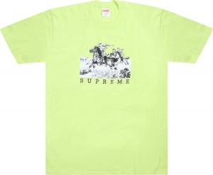 Футболка Supreme Riders Tee 'Neon Green', зеленый