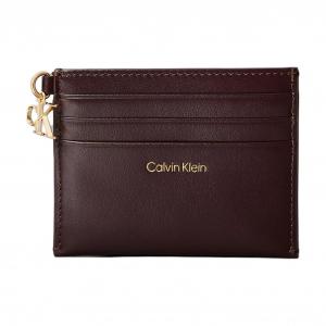 Картхолдер Calvin Klein Leather, темно-красный
