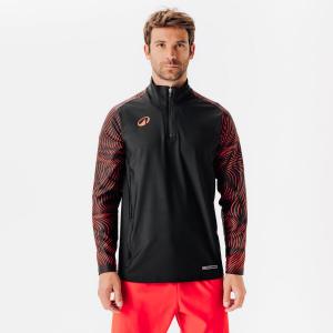 KIPSTA Футбольная толстовка с застежкой-молнией 1/2 - Viralto Wavy Club, красно-чёрная