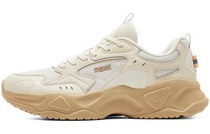 Амортизирующие противоскользящие износостойкие дышащие низкие повседневные кроссовки мужские Canvas White Khaki PEAK