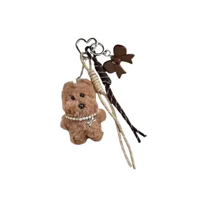 Милый и мягкий плюшевый кулон в виде щенка вест хайленд уайт терьера высотой 10 см XTHOT, коричневый