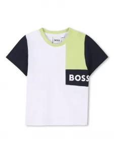 Футболка с логотипом BOSS Kidswear, белый