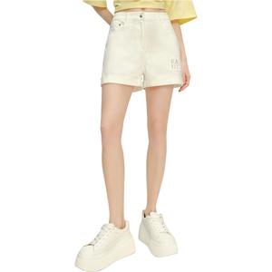 KARL LAGERFELD SS24 Джинсовые шорты Женские Белые KARL LAGERFELD / Karl Lagerfeld Jeans