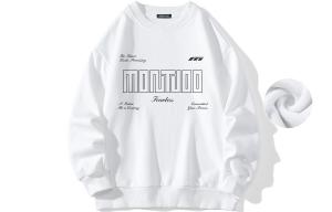 Толстовка унисекс MONTVOO, Белый (на флисовой подкладке)