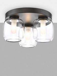 Edaline 3-ламповый полувстраиваемый потолочный светильник для ванной Där, Black