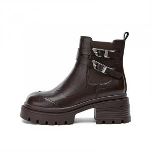 Короткие женские ботинки челси 6,4 см KEKAFU, Brown
