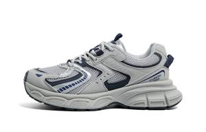 HUANQIU Нескользящие, износостойкие, дышащие низкие кроссовки на массивной подошве, мужские, серо-синие