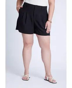 Женские шорты Fluid Crepe ELOQUII, черный