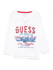 Футболка с принтом логотипа Guess Kids, белый