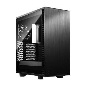 Корпус Fractal Design Define 7 Compact, Mid Tower, чёрный, прозрачное стекло