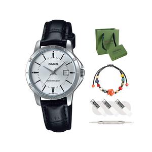 Женские классические серебряные часы LTP-V004L-7A CASIO