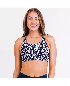 Женский спортивный купальный топ Racerback со съемными чашками Calypsa, мультиколор