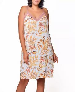 Мягкая сорочка Ellie Plus Size из искусственного шелка и кружева iCollection, розовый