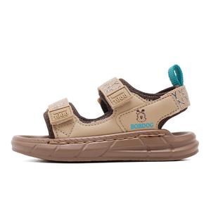 Детские сандалии с низким верхом, устойчивые к истиранию, дышащие BOBDOG, хаки/коричневый