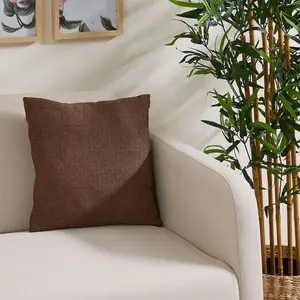 Декоративная подушка Jenny, декоративная подушка, узор елочка, квадратная, 40x40 см, наволочка с наполнителем Andiamo, Taupe + gestreift