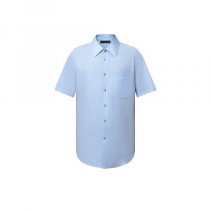 Классическая рубашка с коротким рукавом Louis Vuitton, синий