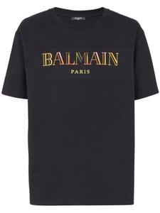 Balmain футболка с вышивкой Vintage Balmain, черный
