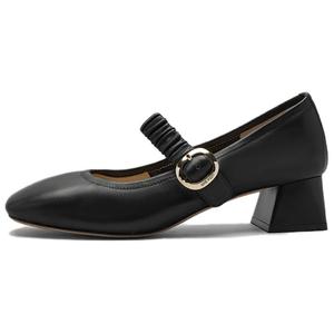 NINE WEST Женские туфли Мэри Джейн на массивном каблуке черные, цвет Black